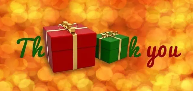 thanks for gift